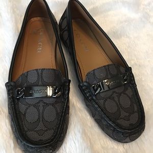 Authentic Coach Canvas Loafers, sz 7